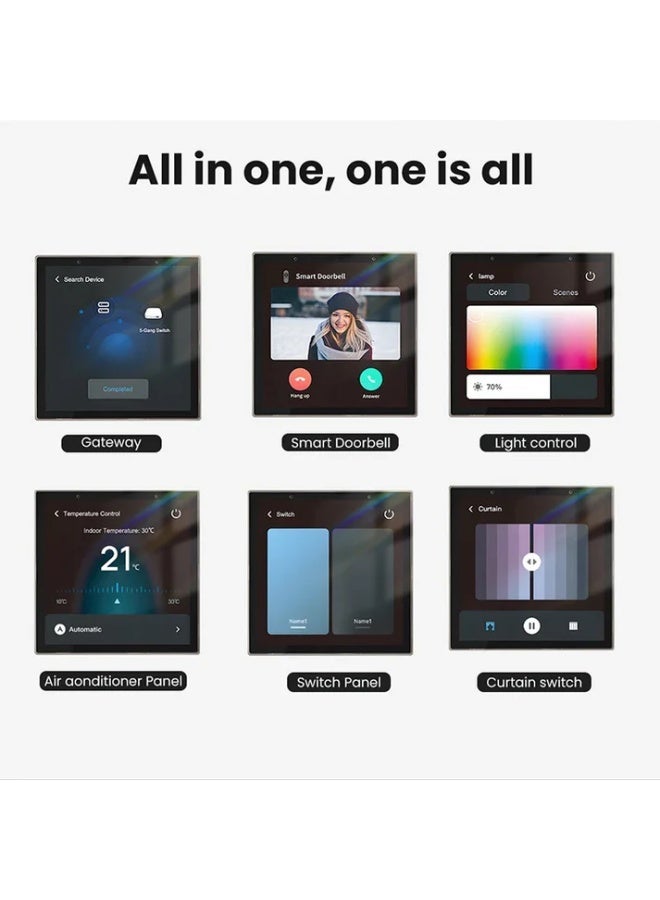 Tuya Smart Touch 4 inch Screen Control Panel with Built in Zigbee hub - Image 4
