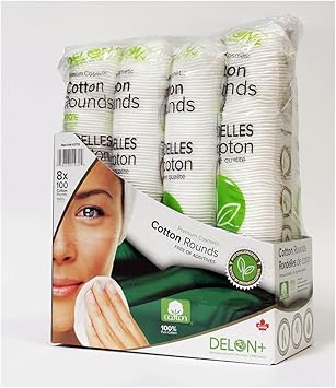 Delon 100 Cleansing Cotton Rounds 800 Count