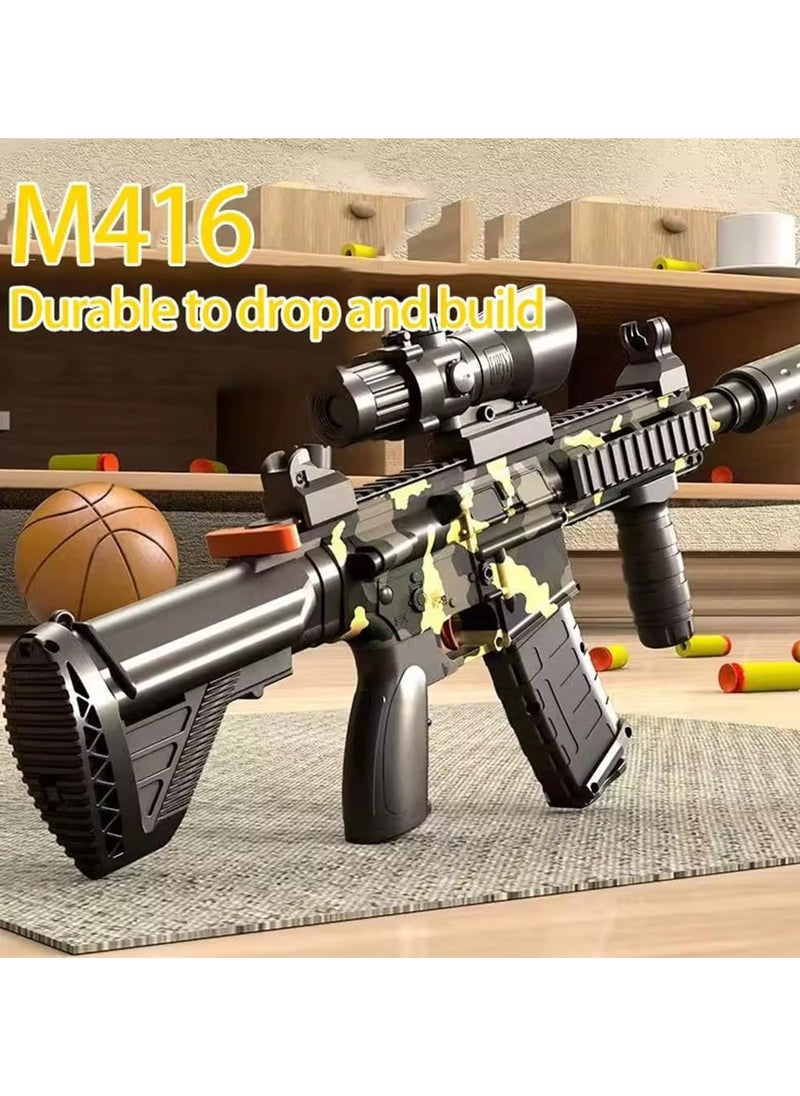 Generic - Airsoft M416 Toy Gun for Kids – Soft Bullet Shooting Game with Long-Range Firing, Tactical Scope & Accessories | Realistic Design, Safe Soft Bullet Play, Outdoor Fun - Image 1