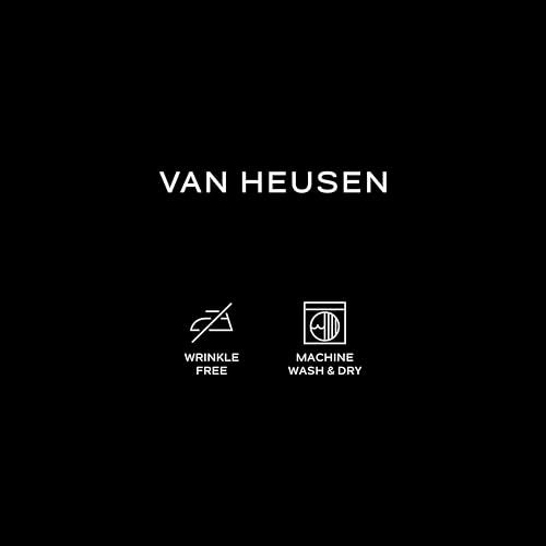 Van Heusen قميص رسمي للرجال من فان هيوزن بتصميم عادي من قماش البوبلين، أزرق كامي، 18" للرقبة و34"-35" للأكمام - Image 5