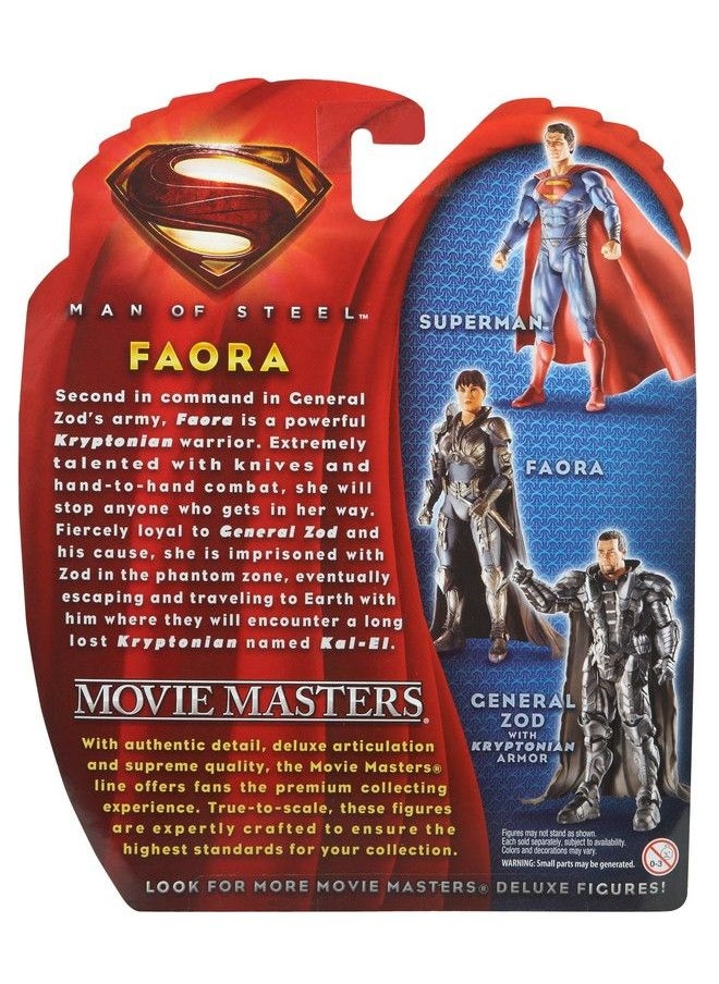 Mattel Games - Superman Man Of Steel Movie Masters Faora Figure - Image 1