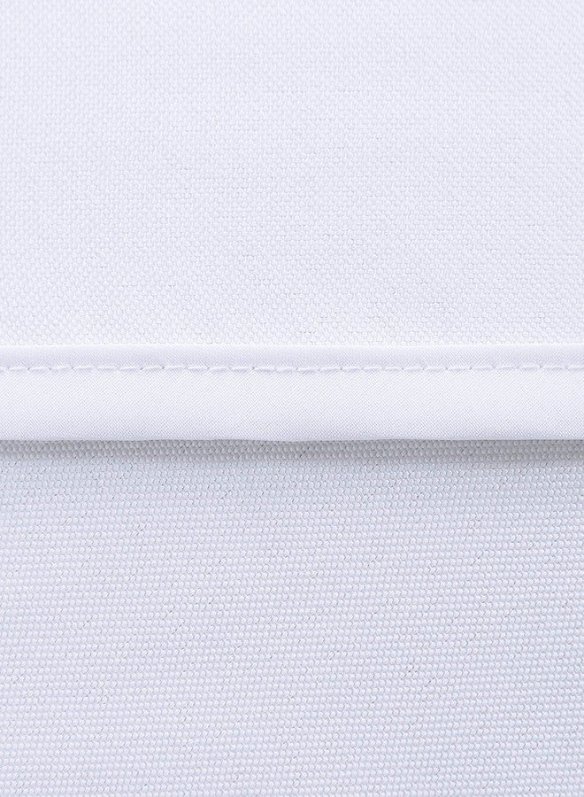 LUSHVIDA Outdoor and Indoor Tablecloth - Washable Waterproof Wrinkle Free Table Cloth with Zipper and Umbrella Hole for Spring/Summer/Party/Picnic/BBQS/Patio (Round 60 inch, White) - Image 5