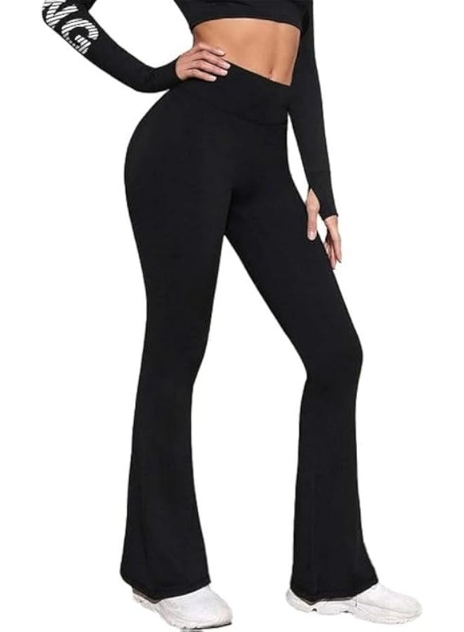 نايلتون بنطلون ليجينزبخصر مرتفع وارجل واسعة - من نايلتون للملابس الرياضية - نساء - Image 1