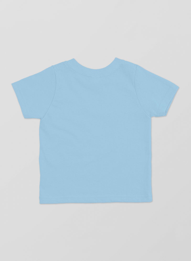 LUAY Unisex Bamboo based Ultra- Soft fabric Half Sleeve T-Shirt -Clear Blue - Image 4