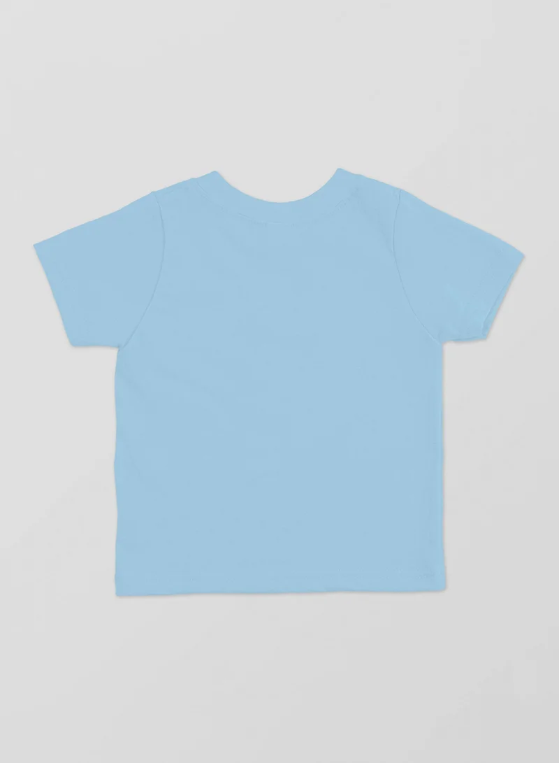 Luay Single Boys Bamboo based Ultra- Soft fabric Half Sleeve T-Shirt -Clear Blue for Men | Best Price UAE