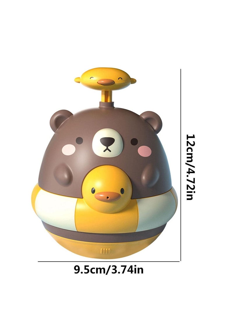 SYOSI Duck Pattern Fountain Bath Toys, Baby Bath Toy with Water Spray Feature, Fun and Safe Baby Shower Bath Toys for Toddlers, Girls, and Boys - Image 2