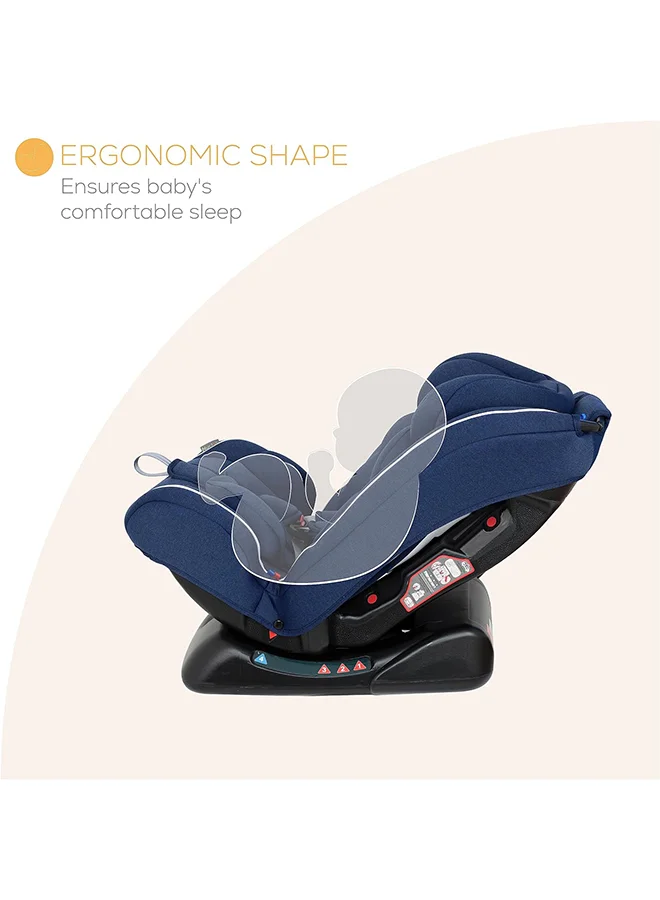 Nurtur Otto Baby/Kids 4-in-1 Car Seat - 4 Position Recline 5-Point Safety Harness – 10 Level Adjustable Headrest, 0 months to 12 years (Group 0+/1/2/3), Upto 36kg - Blue Multi