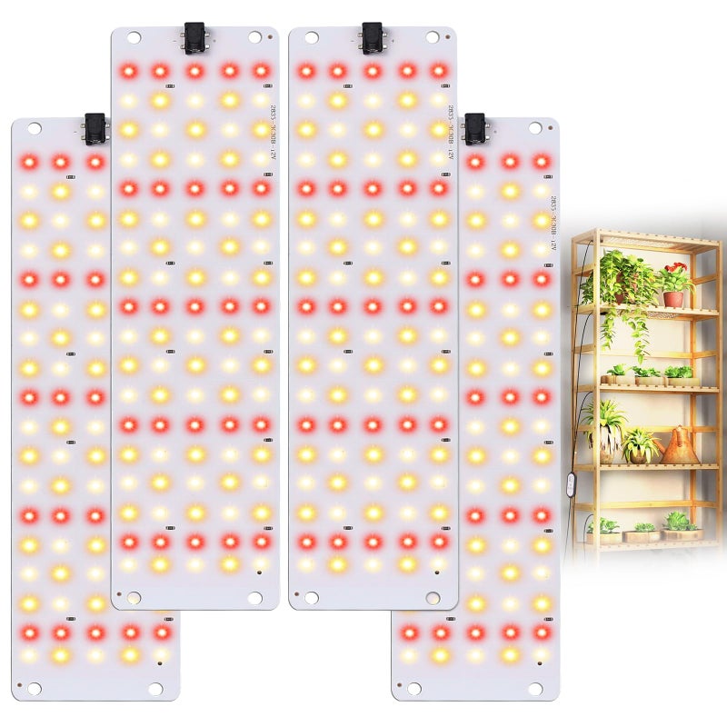 TONYFUL Grow Lights for Indoor Plants, 40W LEDs Plant Lights for Indoor Growing, 360 LEDs Full Spectrum Grow Lights for Seed Starting, Led Grow Light with 3/9/12H Timer,10 Dimmable Levels (4pcs) - Image 1