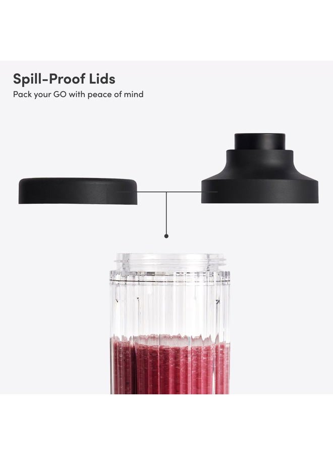 Beast GO Cordless, Premium Portable Blender for Shakes & Smoothies, 22oz Blending Vessel, Blends Ice & Frozen Fruit, Rechargeable USB-C Battery, Drinking Lid and Straw System (Carbon Black) - Image 2
