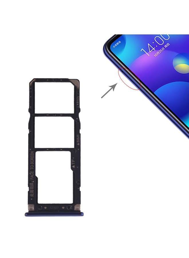 erorex SIM Card Tray + SIM Card Tray + Micro SD Card Tray for Xiaomi Mi Play(Blue) - Image 1