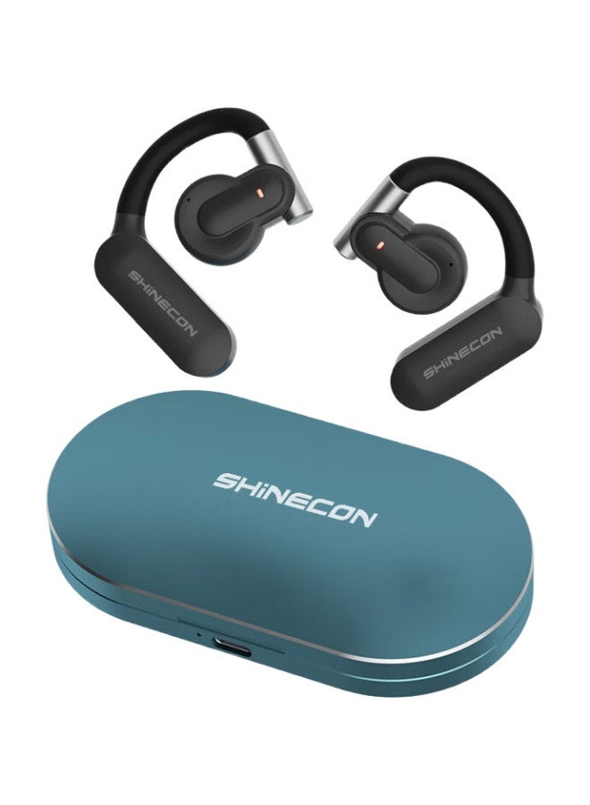 Shinecon Qianhan Mirror Open-Style Earphones Qh-009, Over-Ear Bluetooth Headphones, Bone Conduction Concept, Running And Cycling Noise-Cancelling Sports Earphones - Image 2