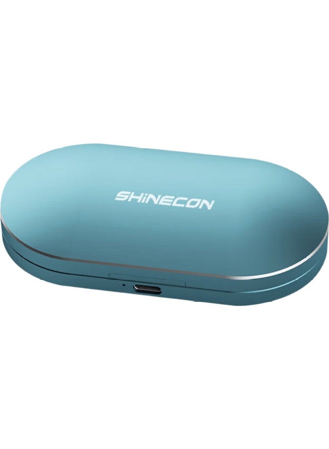 Shinecon Qianhan Mirror Open-Style Earphones Qh-009, Over-Ear Bluetooth Headphones, Bone Conduction Concept, Running And Cycling Noise-Cancelling Sports Earphones - Image 1