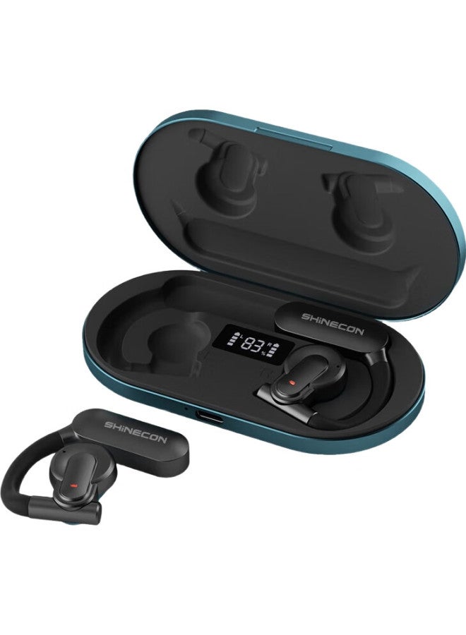 Shinecon Qianhan Mirror Open-Style Earphones Qh-009, Over-Ear Bluetooth Headphones, Bone Conduction Concept, Running And Cycling Noise-Cancelling Sports Earphones - Image 3