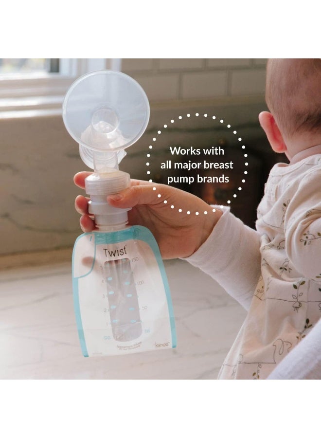 Kiinde Twist Milk Storage Bag Breast Pump & Baby Bottle Adapter Kit for All Major Breast Pump Brands - Image 2