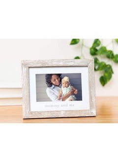 pearhead Mommy And Me Rustic Keepsake Picture Frame, New Mom And Expecting Mom Accessory, Gender-Neutral Nursery Décor, Distressed Photo Frame, 1 Count (Pack Of 1)  - Image 2