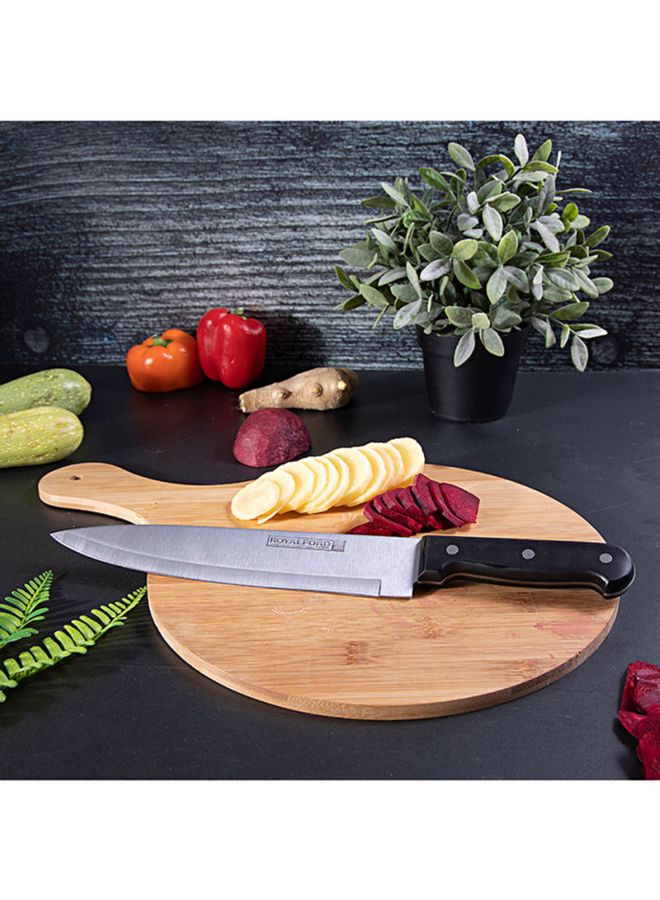 Royalford Stainless Steel Chef Knife Black/Silver 9inch - Image 3