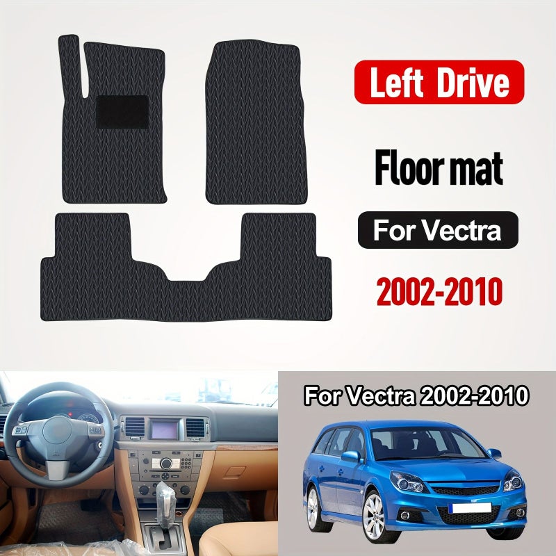 For Opel Vectra 2002-2010 Heavy Duty Non Slip Floor Mats Full Set Black - Image 1