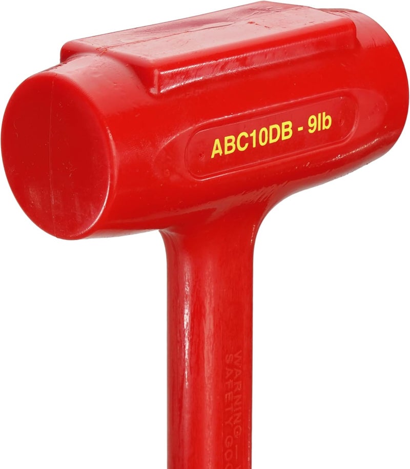 ABC Hammers Dead Blow Sledge Hammer - 9 lb. Polyurethane Hammer with Steel Reinforced Handle & 30" Overall Length - ABC10DB - Image 2