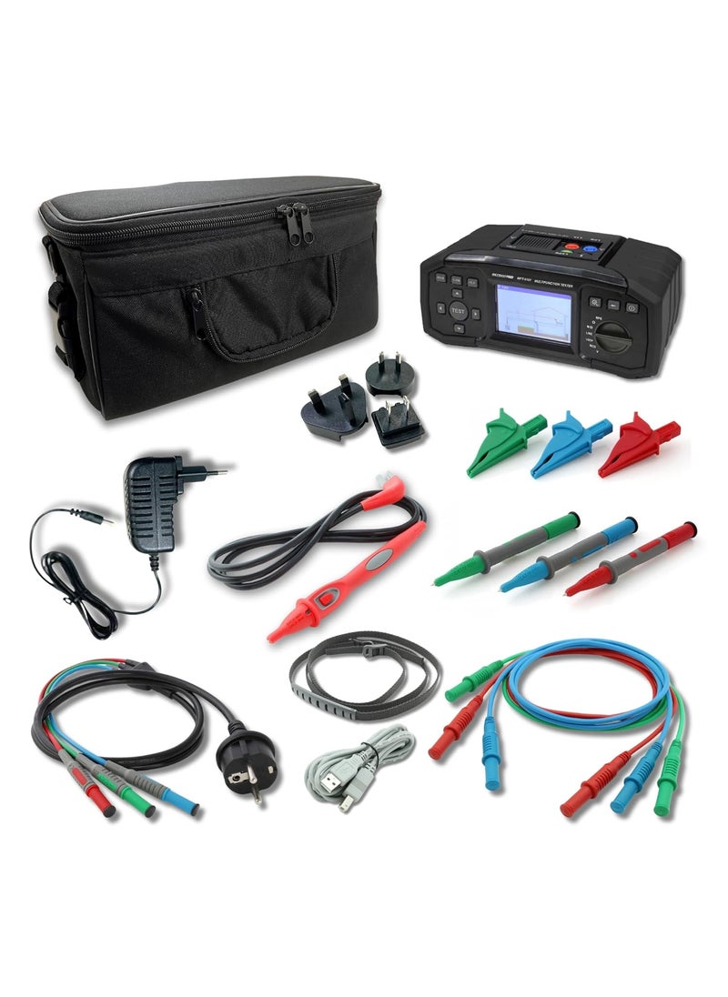 METRAVI - Metravi Pro MFT9101 Multifunction Tester with TFT LCD Data Logging Rechargeable Battery USB Interface CAT III 600V CAT IV 300V Double Insulation IP42 - Image 1