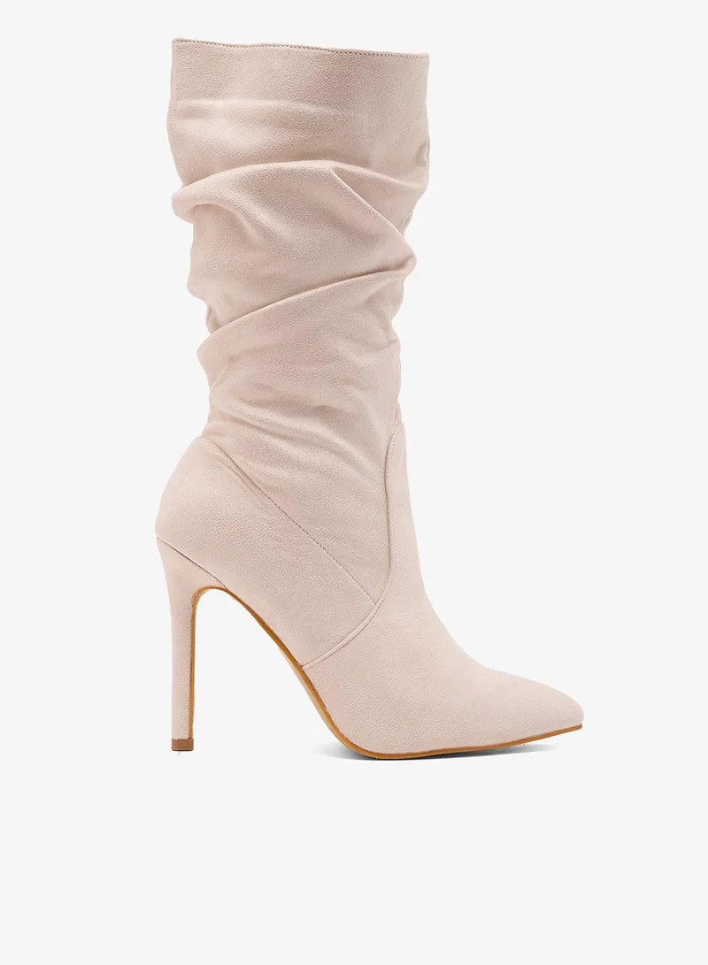 ELLA Pointed Toe Stiletto Heel Mid Calf Boots