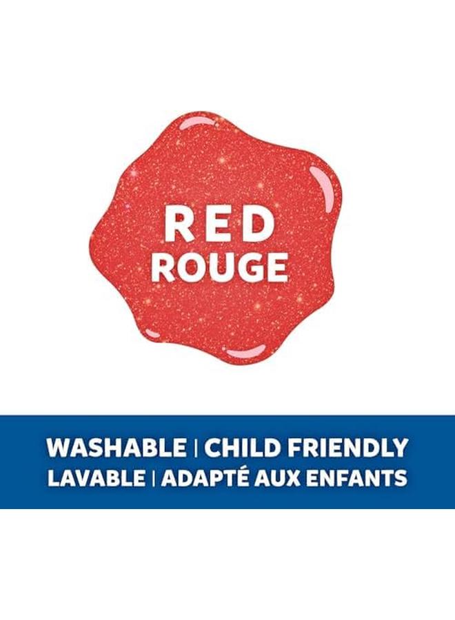 إلمرز صمغ لامع 177 مل قابل للغسل ومناسب للأطفال، رائع لصنع السلايم وصناعة اللون الأحمر - Image 2