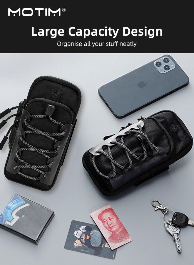 Motim Sur Ron Tool Front Frame Bag Sur Ron Bag Storage Bag, Waterproof Wear-Resistant Reflective Design, Cell Phone Arm Band Mobile Phone Holder Sports Arm Bag - Image 3