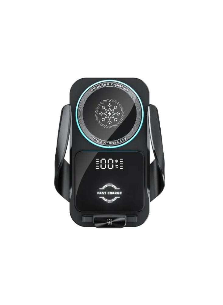 Semiconductor Cooling Car Mount Magnetic Wireless Charging Universal Phone Holder - Image 1