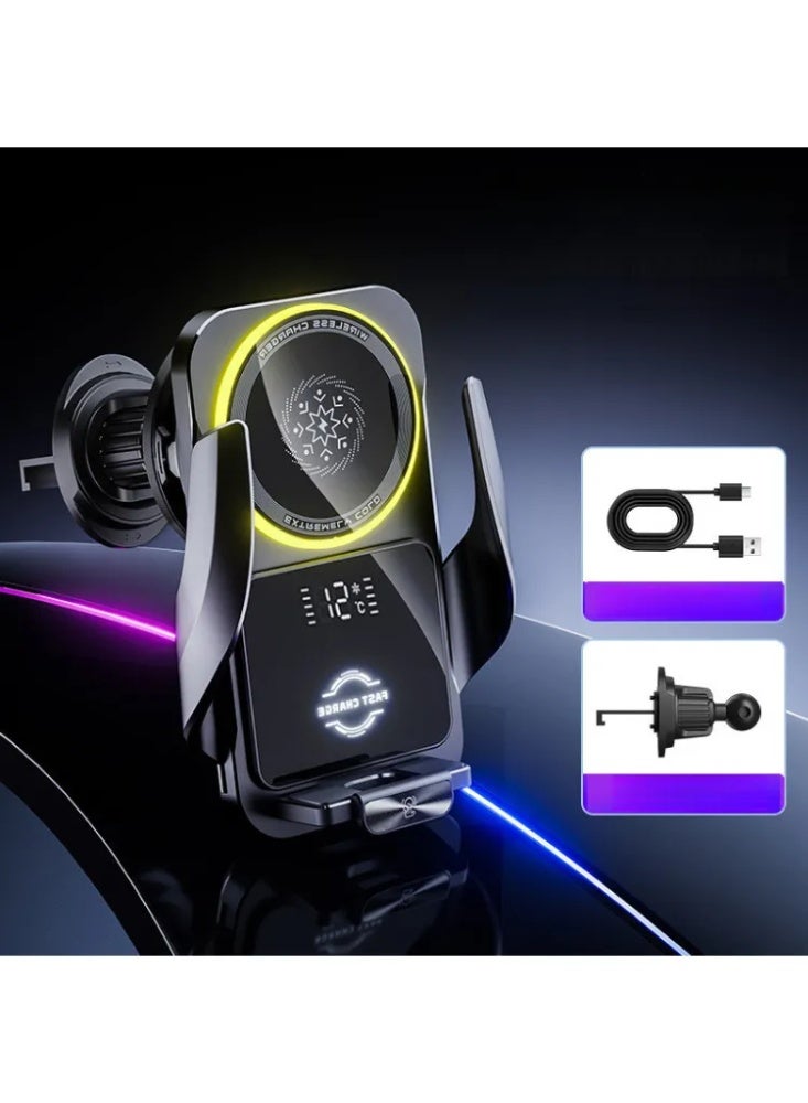 Semiconductor Cooling Car Mount Magnetic Wireless Charging Universal Phone Holder - Image 4