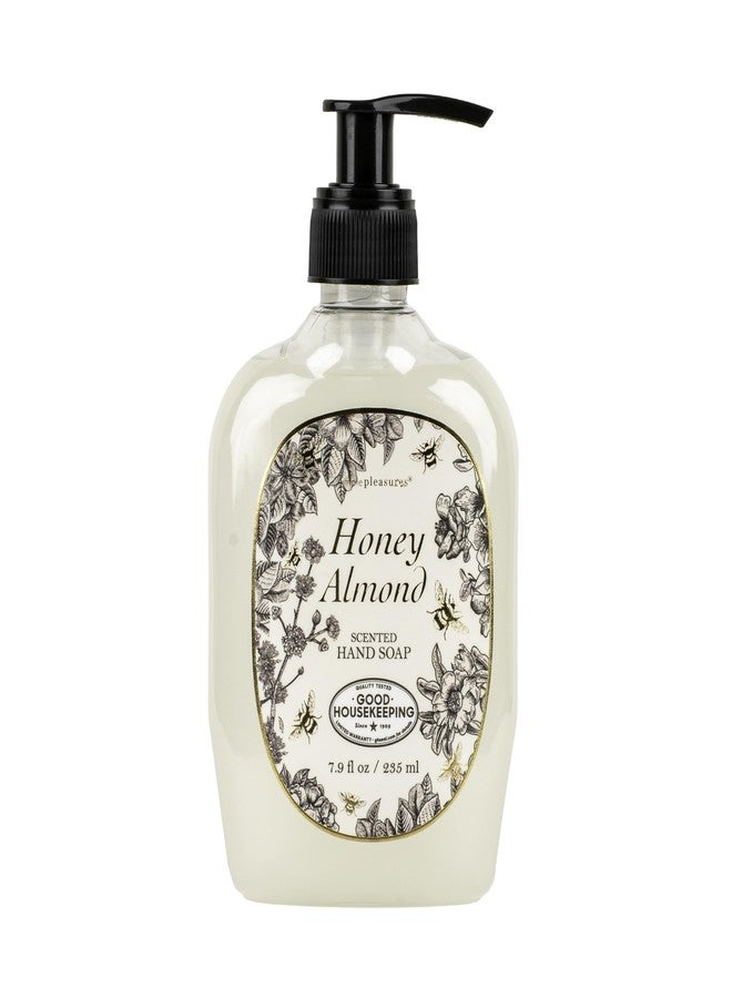 SIMPLE PLEASURES Premium Hand Soap Collection - Honey Almond Scent, 7.9 oz Bottle with Jumbo 59 oz Refill - Goodhousekeeping Seal Approved - Multiple Scents Handsoap Honey Almond Hand Soap Refills - Image 4