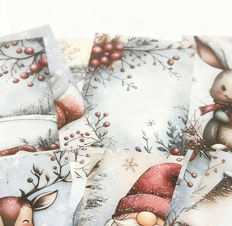 Merry Christmas Cards | 20 Pieces Thank Invitations - Holiday Cards for Student Kid Friend Family Daughter Son Teacher Thanksgiving Business Winter Festival Party Birthday - Image 4