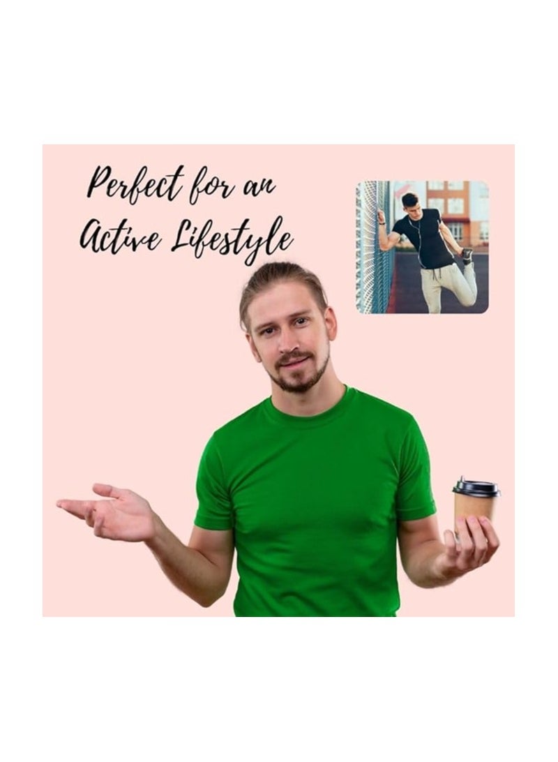 PRINTSHOP4ME Pack Of 4 Men's Quick Dry Short Sleeve Athletic Dry Fit T-Shirt-Men Athletic Dry Fit Sports T-shirt-Short Sleeve Gym T-Shirts - Image 5