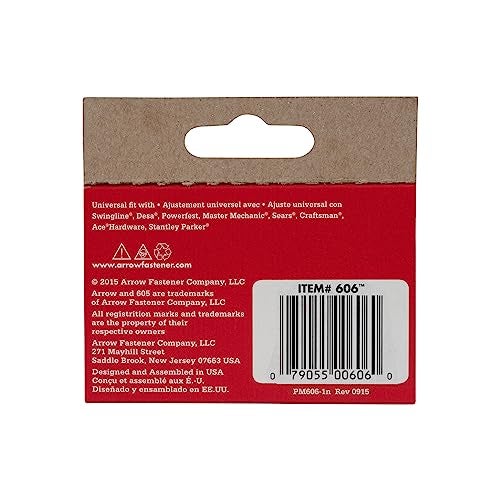 Arrow Fastener Arrow 60630 Wide Crown Staples for Staple Guns and Staplers, Use for Upholstery, Crafts, General Repairs, 3/8-Inch Leg Length, 1/2-Inch Crown Width, 1000 Count (Pack of 1) - Image 4