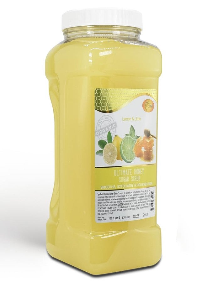 SPA REDI - Sugar Body Scrub, Honey, Lemon and Lime,128 Oz, Exfoliating, Moisturizing, Hydrating and Nourishing, Glow, Polish, Smooth and Fresh Skin - Body Exfoliator - Image 1