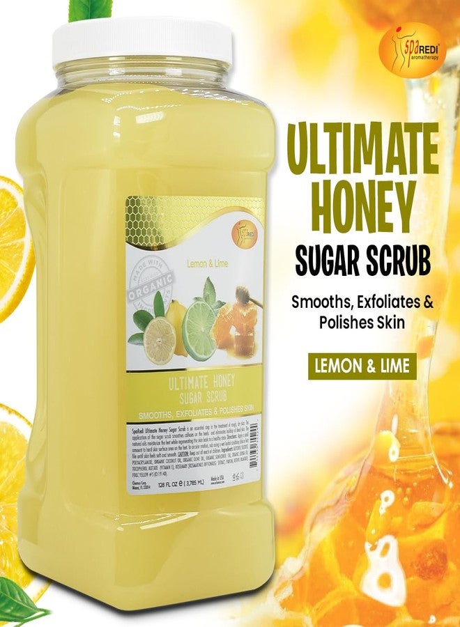 SPA REDI - Sugar Body Scrub, Honey, Lemon and Lime,128 Oz, Exfoliating, Moisturizing, Hydrating and Nourishing, Glow, Polish, Smooth and Fresh Skin - Body Exfoliator - Image 2