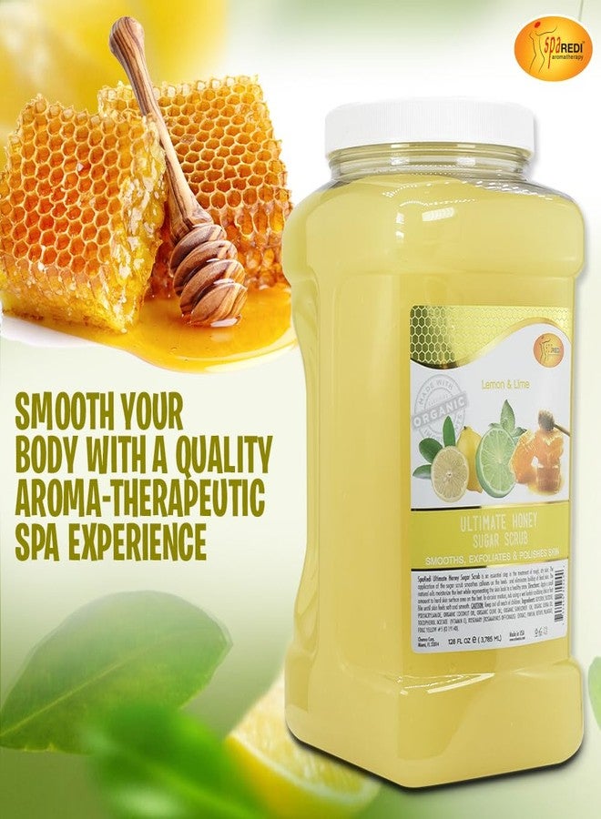 SPA REDI - Sugar Body Scrub, Honey, Lemon and Lime,128 Oz, Exfoliating, Moisturizing, Hydrating and Nourishing, Glow, Polish, Smooth and Fresh Skin - Body Exfoliator - Image 3