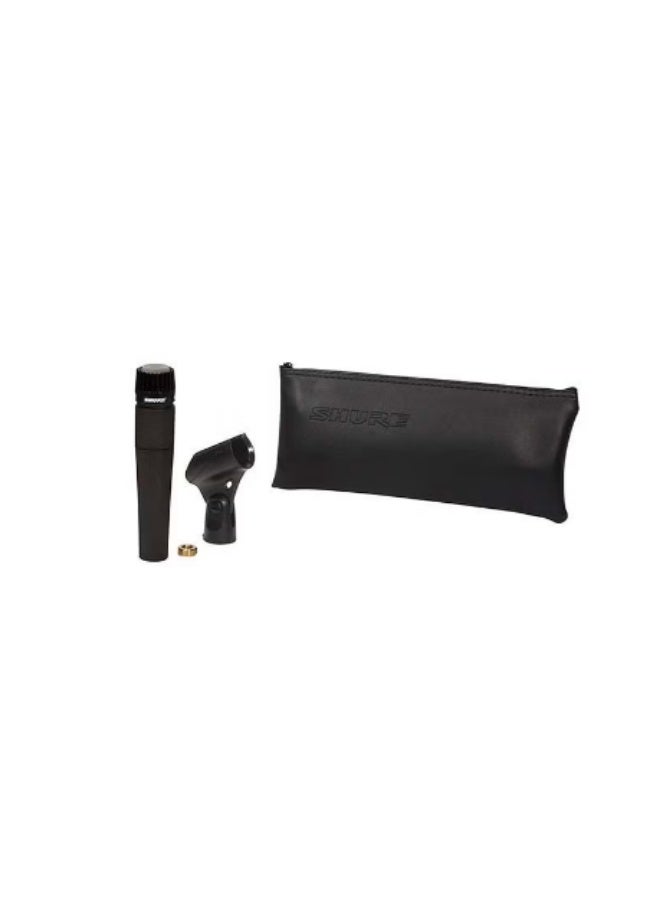 Shure Incorporated SM57 Pro XLR Dynamic Microphone - Professional Studio & Live Performance Cardioid Mic for Instruments, Recording for Drums, Percussion, & Instrument Amplifier Miking SM57-LCE Black - Image 1