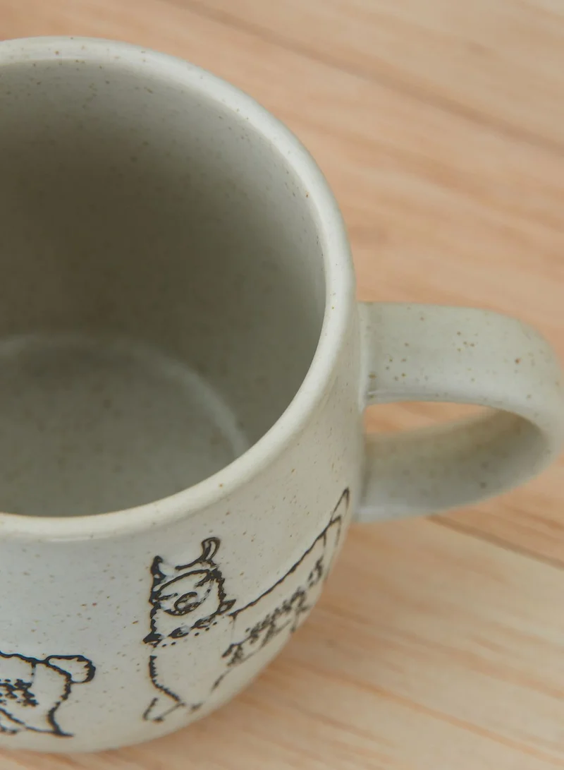 URBAN OUTFITTERS Llama Ceramic Mug