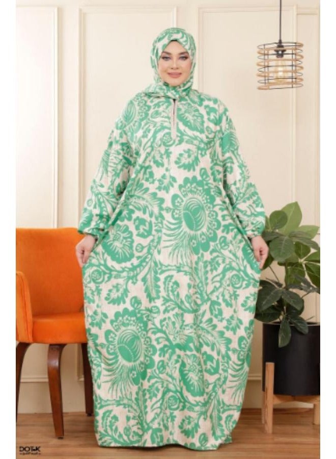 اسدال فري سايز خامه  قطن من 60/120 كيلو مع حزام - Image 2