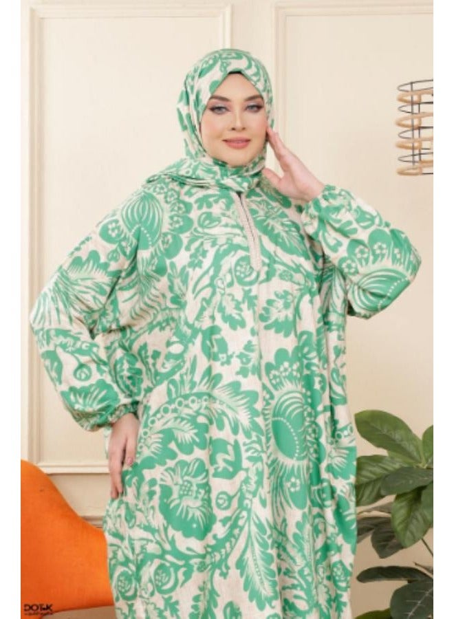 اسدال فري سايز خامه  قطن من 60/120 كيلو مع حزام - Image 3