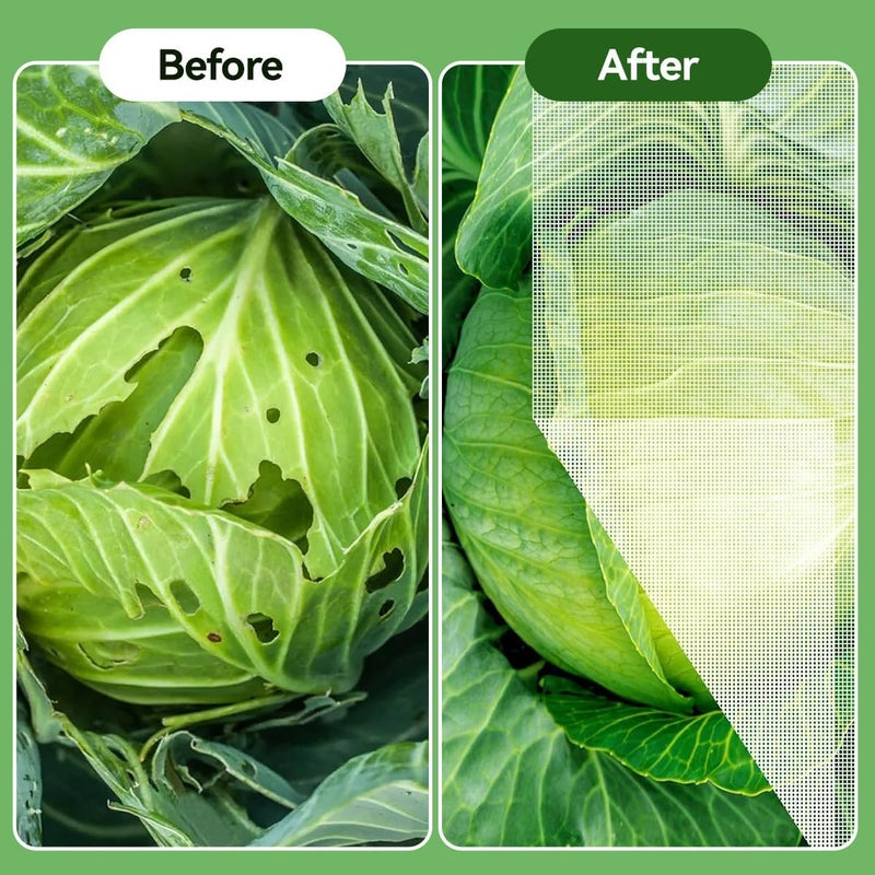 Proxima Direct 2 PCS 2.5x6 m Garden Mesh Netting, Greenhouse Protection Net Reusable Plant Covers for Protect Vegetables Fruits Plant Flower Crop Screen Barrier Net Row Covers - Image 5