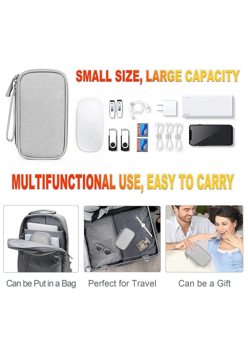 Portable Electronic Accessories Bag Organizer Travel Cable Gadgets Pouch For Charger USB Cables SD Memory Cards Flash Hard Drive Power Bank Ear Phone S  - Image 5