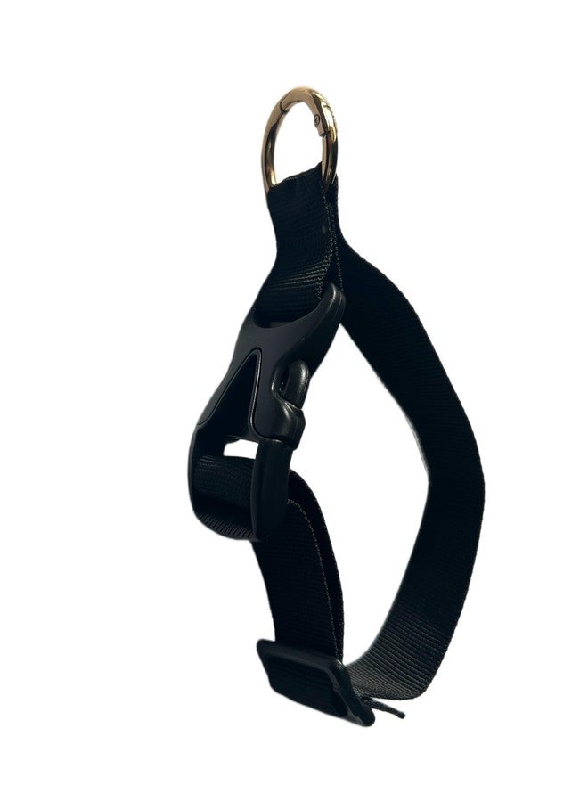 BASRI Travel Luggage Hooks, Belt with Lock Buckle and O Ring Carabiner Clip for Suitcases, Luggage, and Trolley Bags, Backpack, Travelling Strap (Black, 1.5INCH) - Image 2