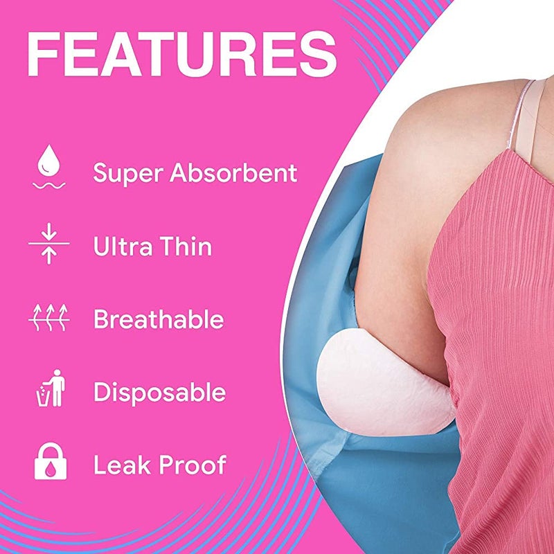 Unequetrend Underarm Sweat Pads - Disposable Armpit Sweat Pads To Fight Hyperhidrosis And Excessive Sweating For Women And Men - Non Visible Dress Shields/Guard Provides Armpit Protection (10) - Image 3