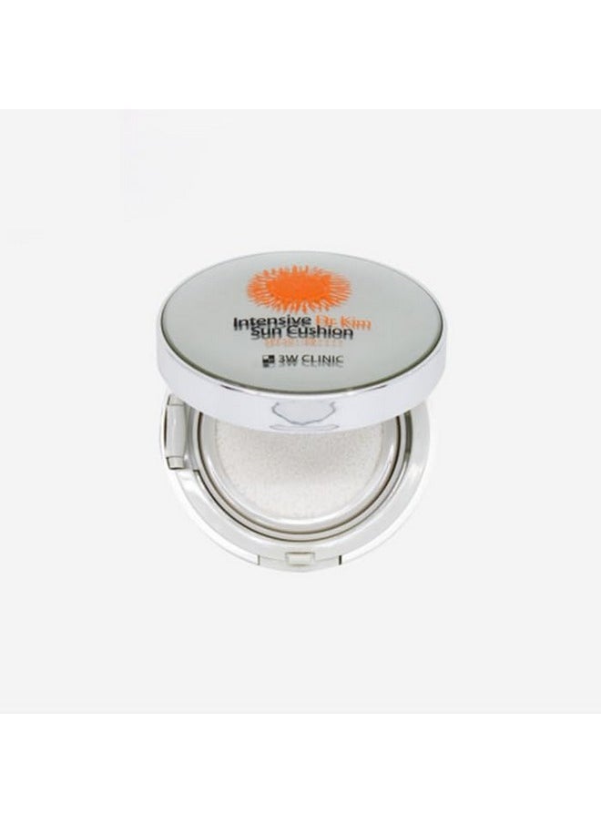3W CLINIC 3W Clinic Intensive Dr.Kim Sun Cushion (15g 0.53oz) SPF50+/PA++++ UVA/UVB Protection with Highly Effective Filters, Sunscreen, Suncream  - Image 1
