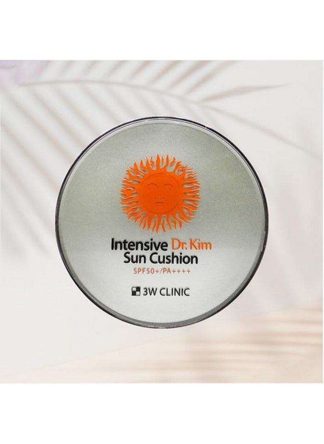 3W CLINIC 3W Clinic Intensive Dr.Kim Sun Cushion (15g 0.53oz) SPF50+/PA++++ UVA/UVB Protection with Highly Effective Filters, Sunscreen, Suncream  - Image 5
