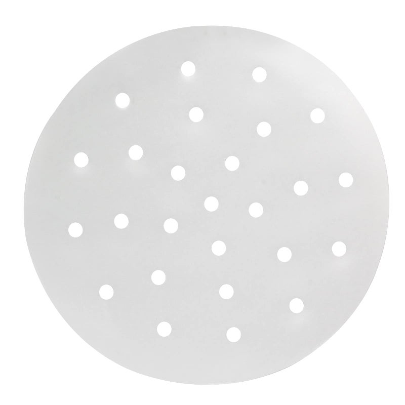 Cionyce 100 Pcs Dumpling Paper Bamboo Steamer Paper 7 Inch Steamer Basket Liners With HolesParchment Paper For Air FryingBaking