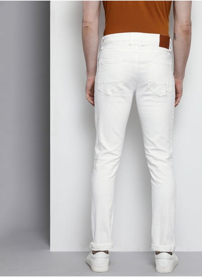 The Indian Garage Co Men Slim Fit Solid Mid-Rise Jeans  - Image 2