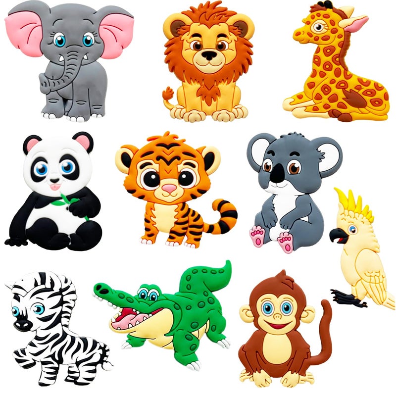 ALNETI Fridge Magnets for Toddlers Wild Animal Refrigerator Magnets for Kids Large Cute Soft Full Back Magnetic Animals for Fridge Toddler Magnets for Refrigerator Rubber Big Size Kid Magnet Toys - Image 2