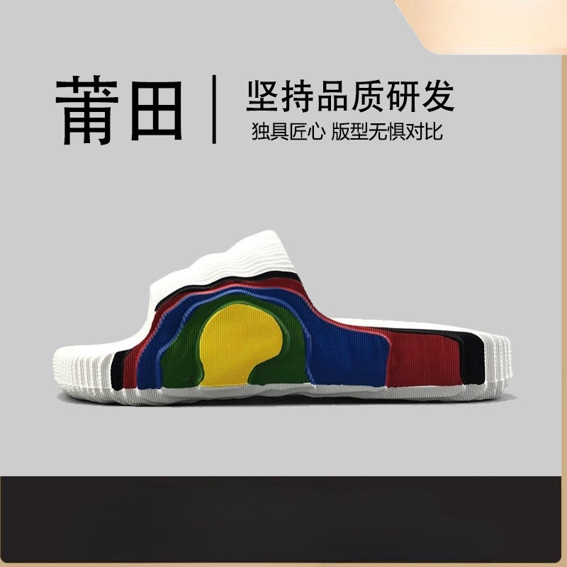 Putian Coconut Slippers Men'S Trendy Summer Sports Outer Wear Couple Outdoor Large Size Non-Slip National Trend Slippers - Image 2