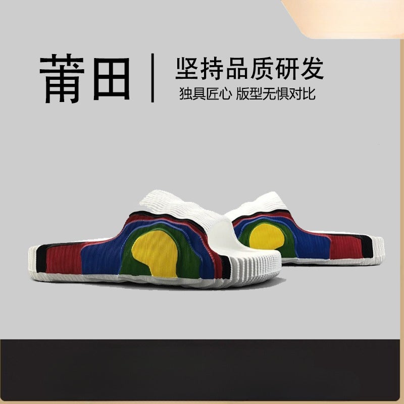 Putian Coconut Slippers Men'S Trendy Summer Sports Outer Wear Couple Outdoor Large Size Non-Slip National Trend Slippers - Image 4